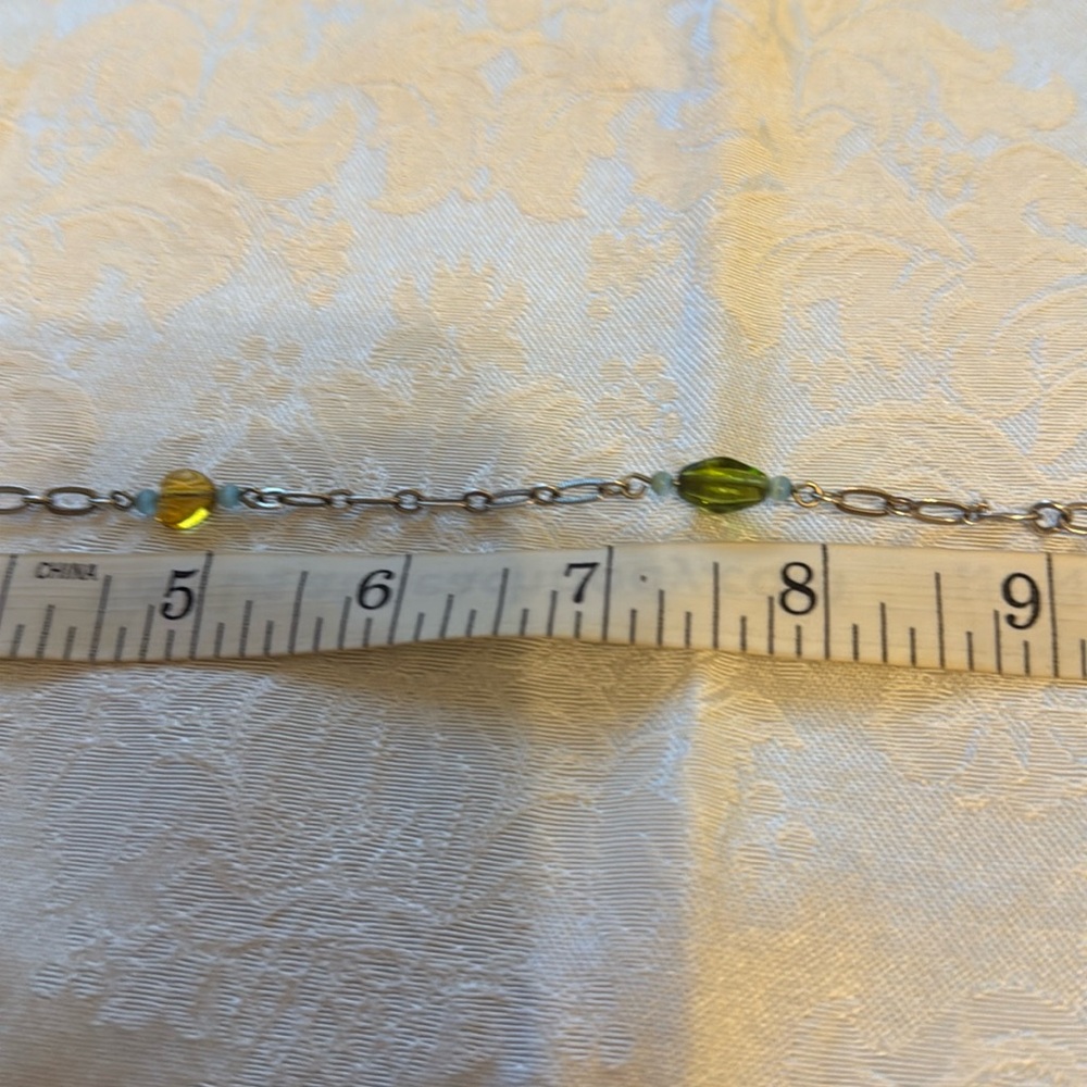 Brighton Beaded Silver Charm Ankle Bracelet - Picture 3 of 7